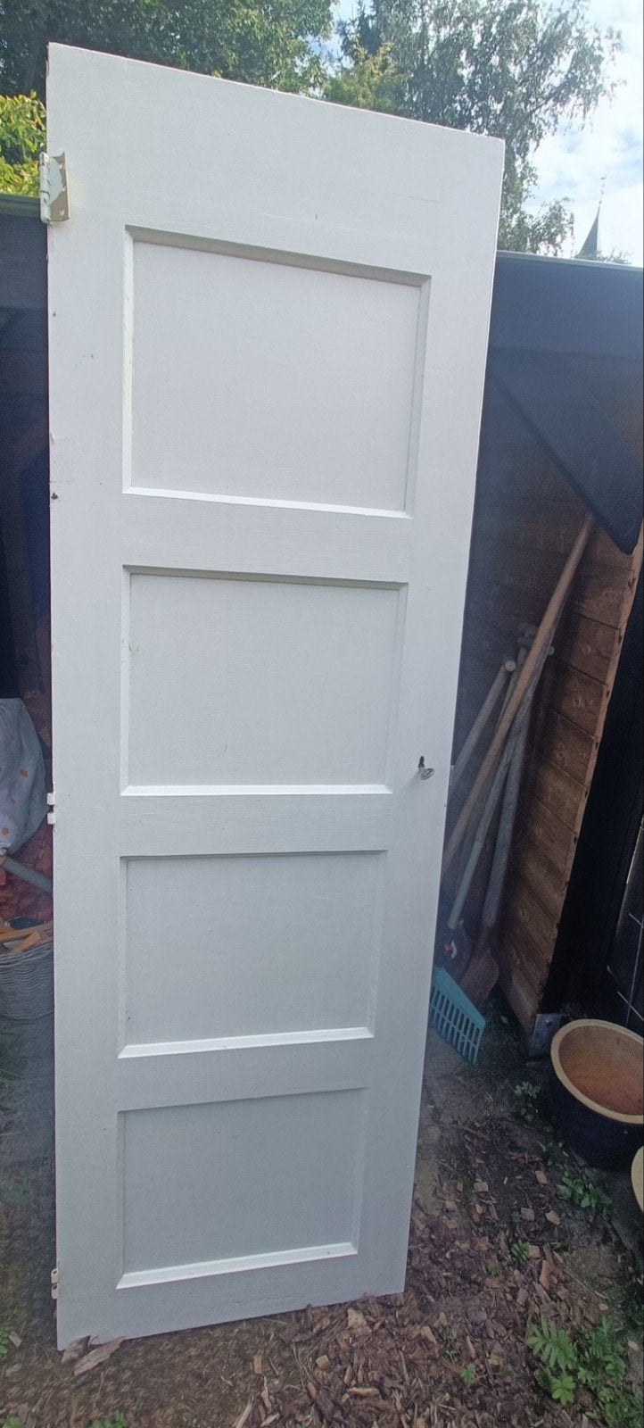 Houten paneeldeur, Ophalen, Gebruikt, Minder dan 80 cm, Binnendeur