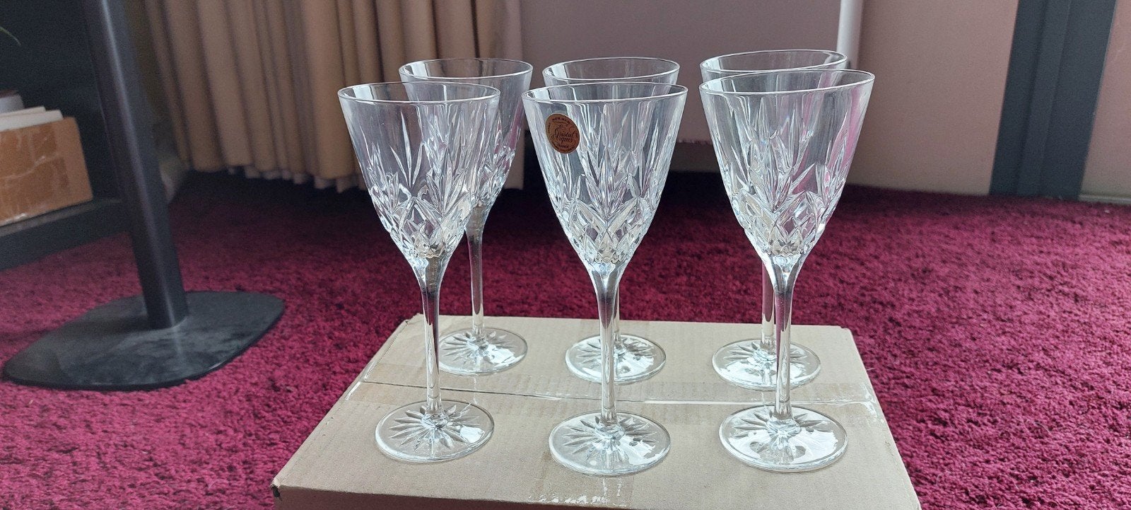 Kristallen wijn glazen.Cristal D'Argues - Lead Crystal, Ophalen of Verzenden