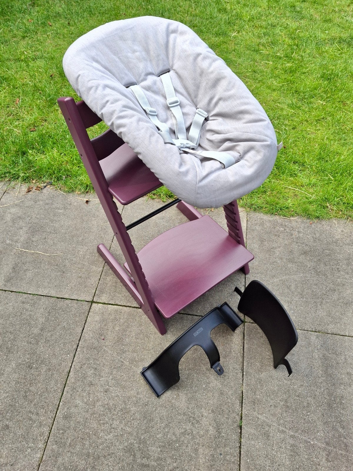 Stokke Tripp Trapp kinderstoel, met newbornset en babyset, Ophalen, Meegroeistoel