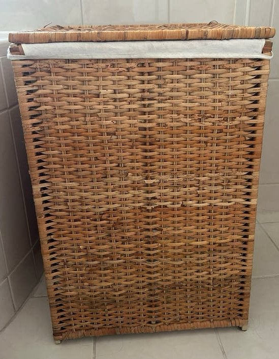 Rotan wasmand met deksel(Ikea), Ophalen, Gebruikt
