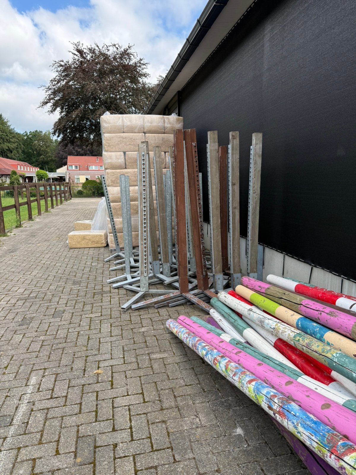 Compleet parcours hindernis materiaal, Dieren en Toebehoren, Paarden en Pony's | Overige Paardenspullen, Ophalen, Springen