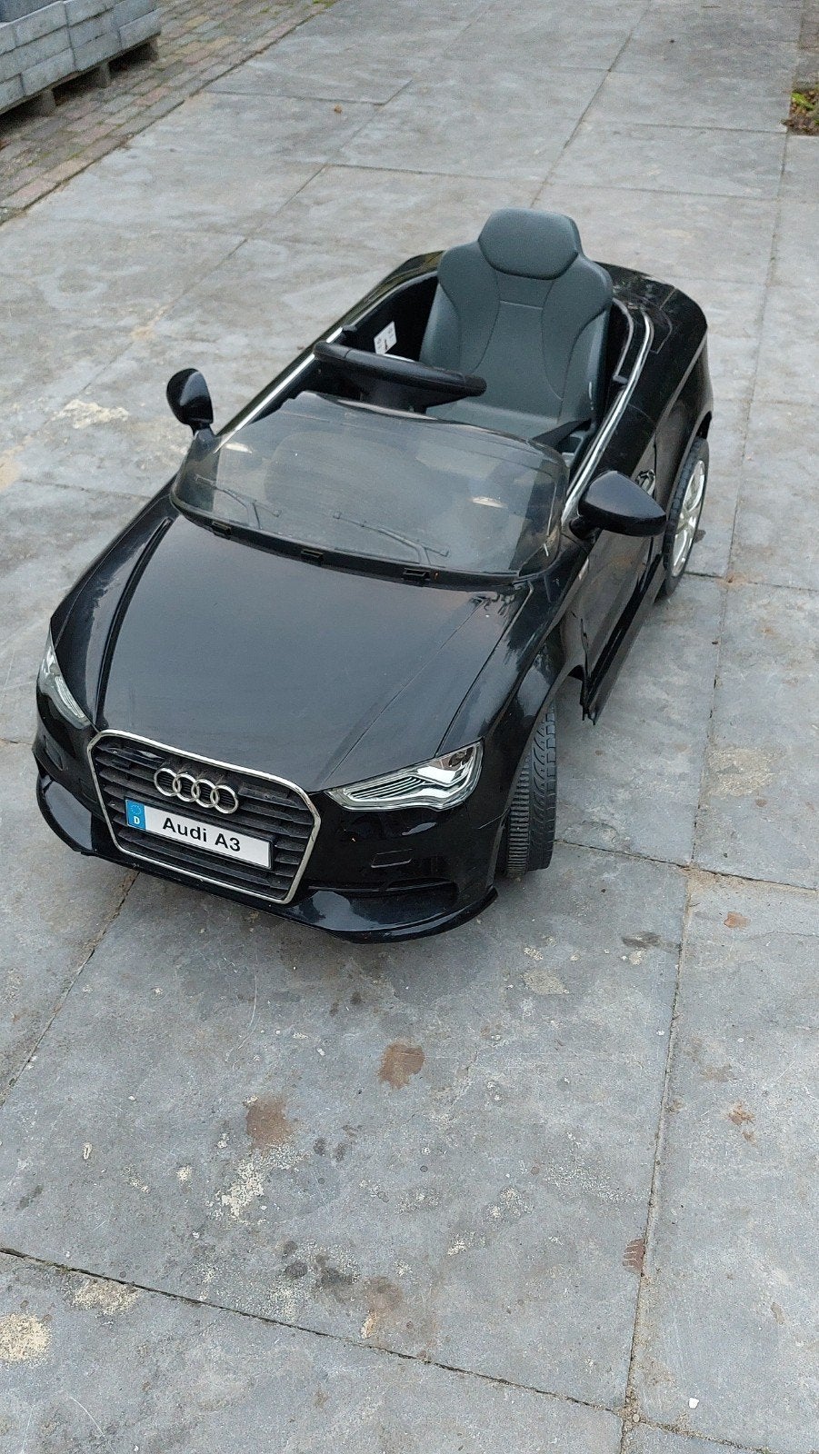 Audi A3 elektrische kinderauto met afstandsbediening, Ophalen, Gebruikt, Afstandsbediening