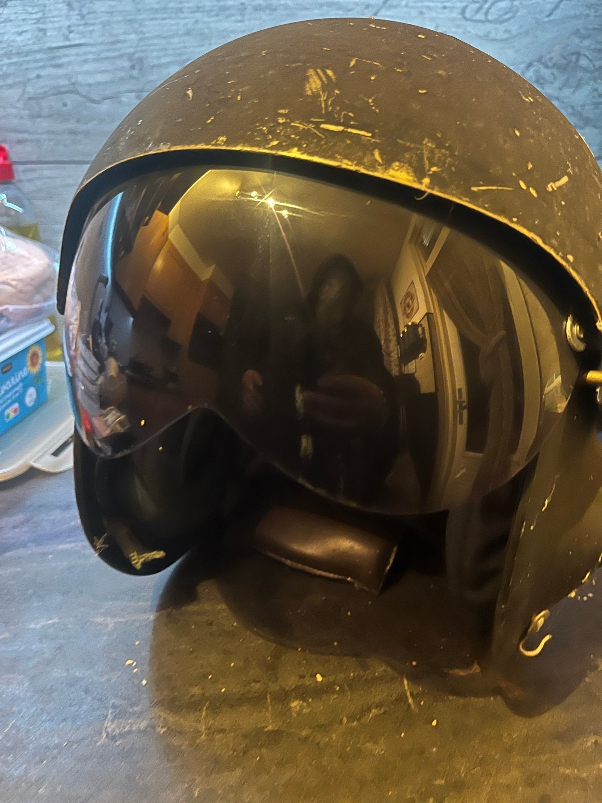 pilotenhelm  helm  in redelijke staat, Ophalen of Verzenden, Tweedehands, Overige typen