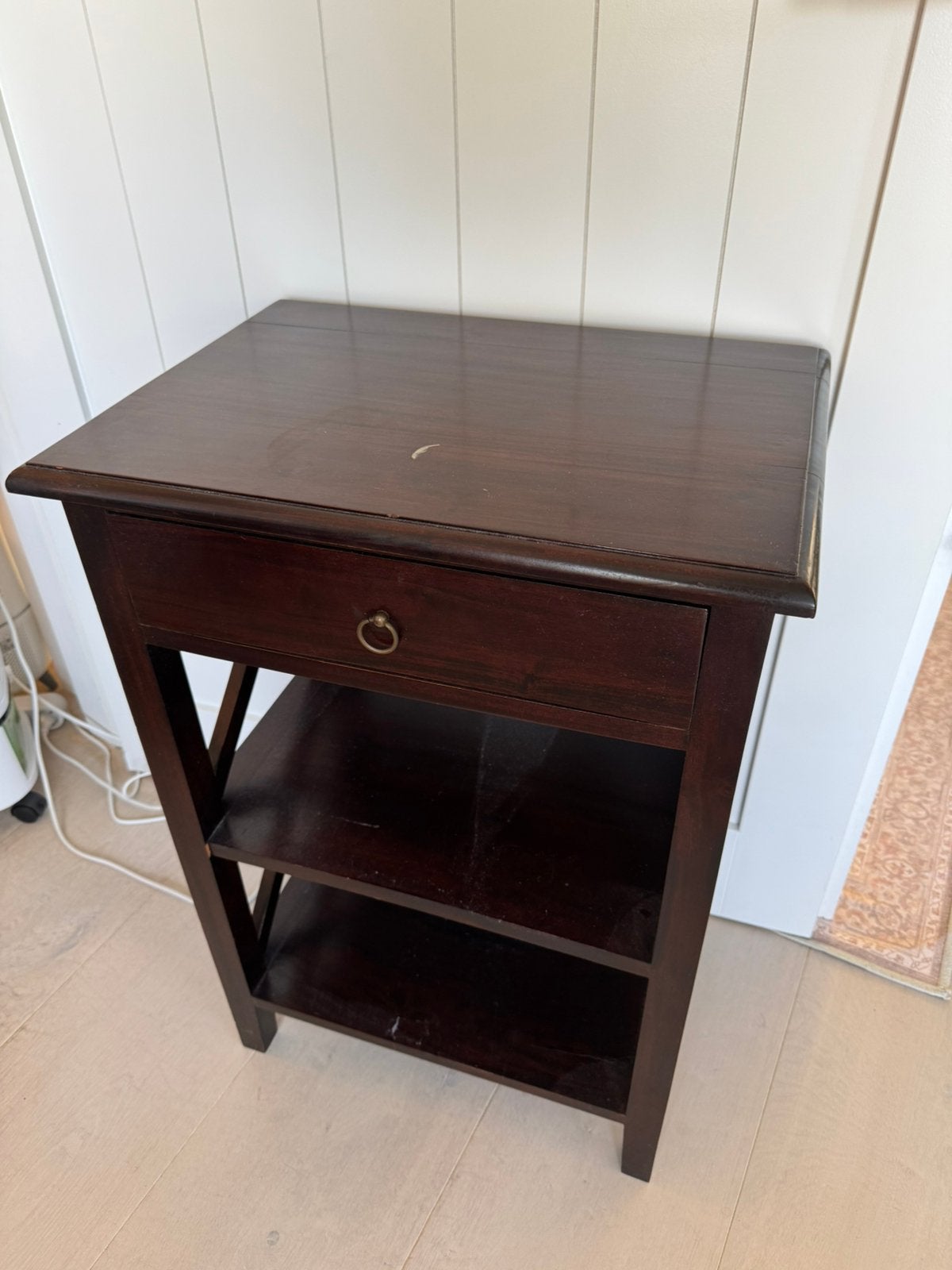 Wooden side table, Huis en Inrichting, Ophalen, Gebruikt, 45 tot 65 cm, 70 cm of meer