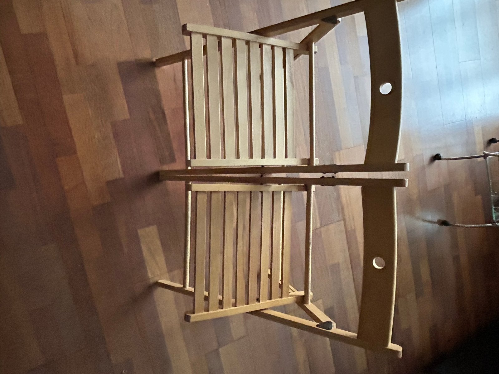 2 Beukenhouten Klapstoelen - Nieuw, Huis en Inrichting, Ophalen, Twee, Bruin, Nieuw