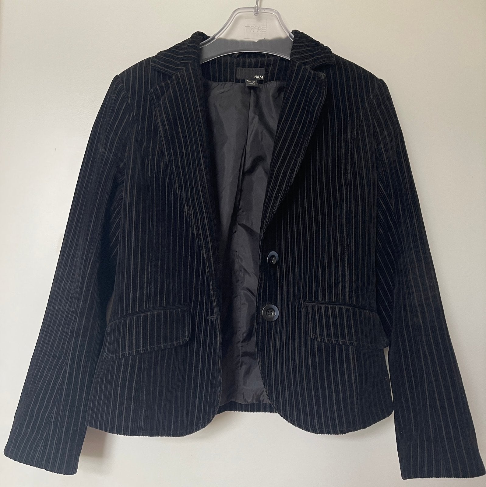 Gestreepte blazer zwart, S, Zwart, Ophalen of Verzenden, Zo goed als nieuw, Jasje