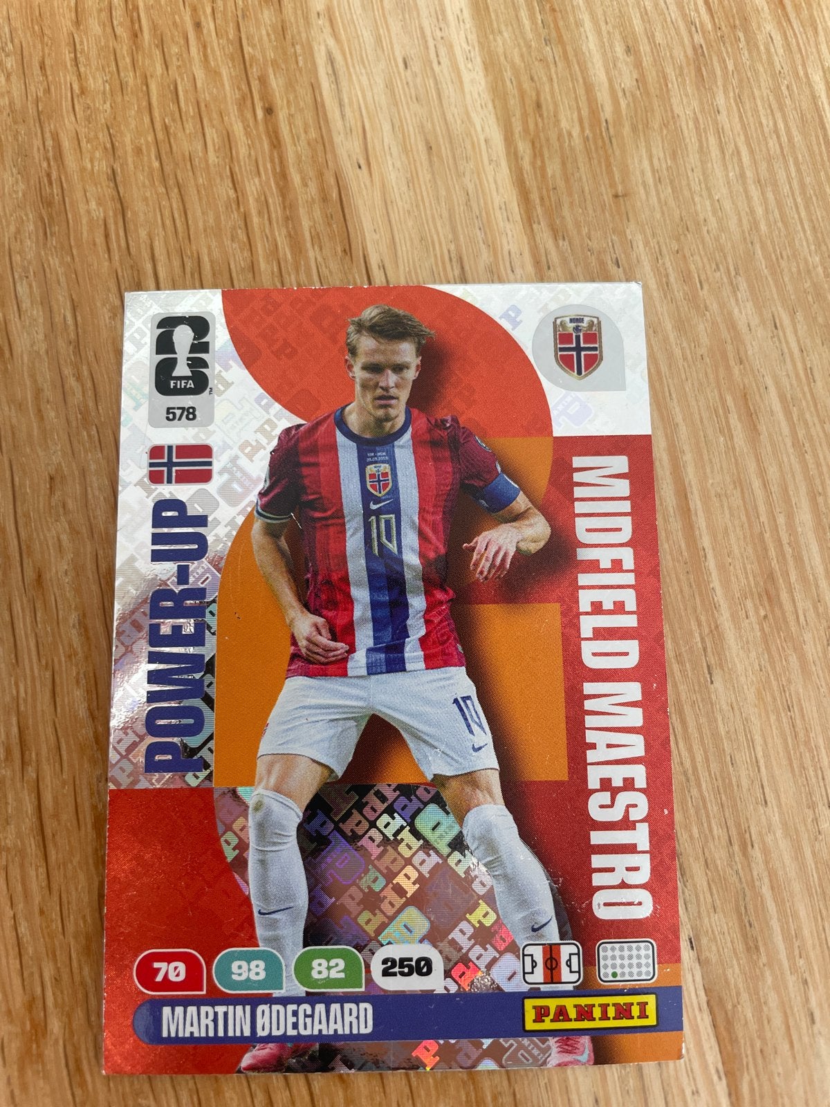 Panini FIFA 365 Adrenalyn XL Martin Ødegaard Kaart, Ophalen of Verzenden, Zo goed als nieuw, Buitenlandse clubs, Spelerskaart