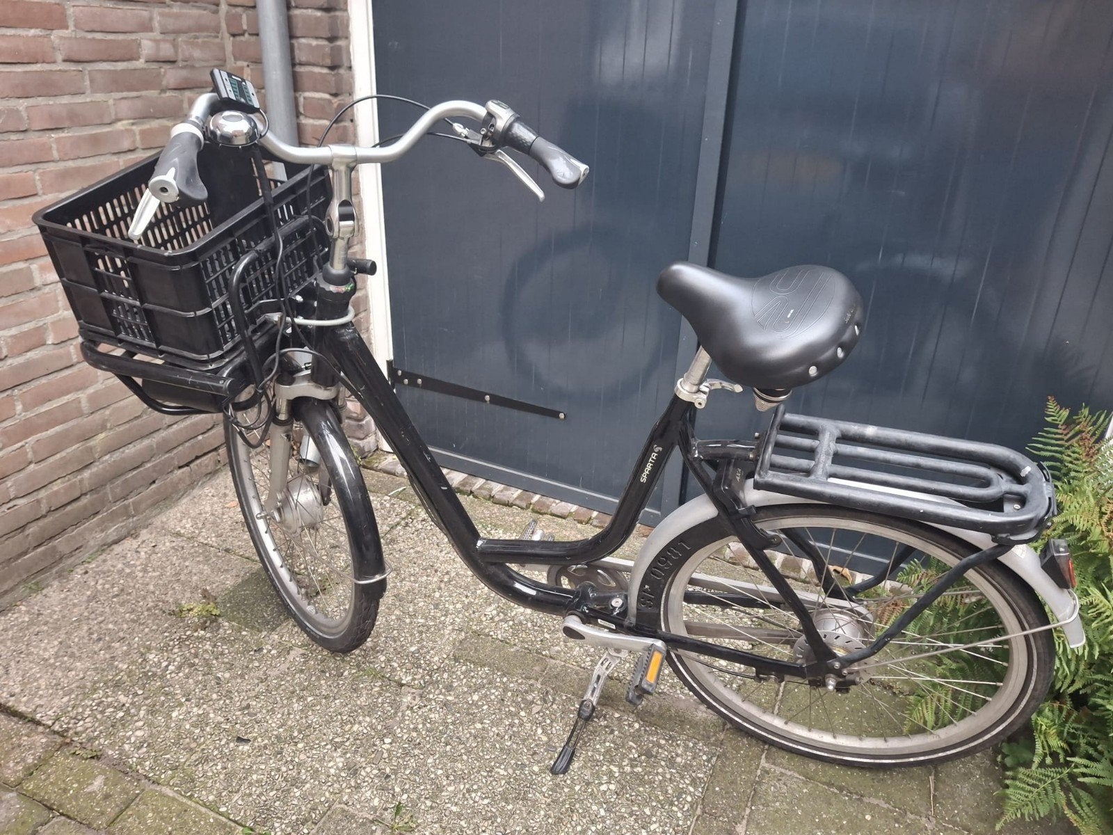 Sparta elektrische fiets met lage instap en mand, Fietsen en Brommers, Ophalen, Sparta, (Extra) lage instap, Trommelrem