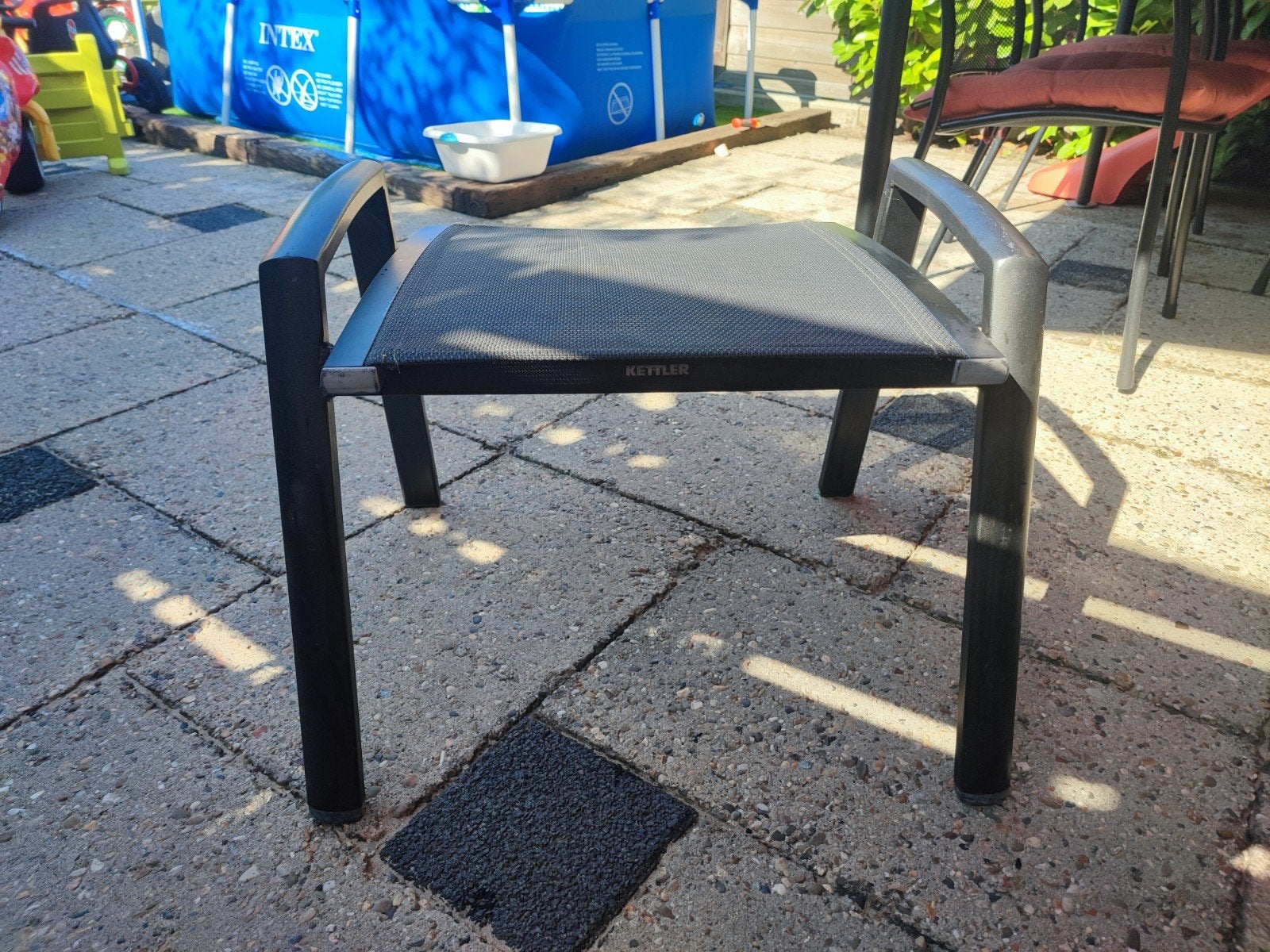 Kettler Hokker - Comfortabele Voetenbank/Kruk, Tuin en Terras, Ophalen, Gebruikt, Aluminium
