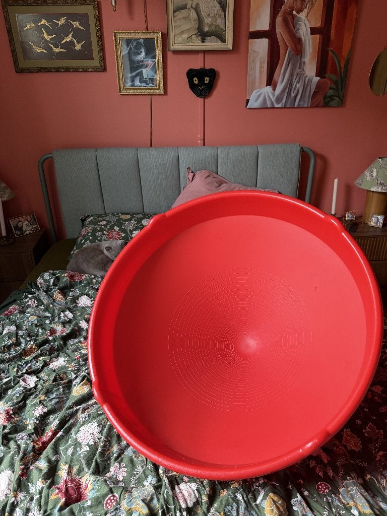 Gonge Reuze Draaitol Schommeltol Rood Urenlang speelplezier!, Ophalen, Gebruikt