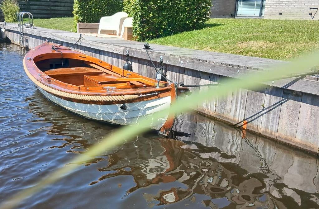 sloep hout ca. 5 meter, Ophalen, Gebruikt, Tot 10 pk, Binnenboordmotor