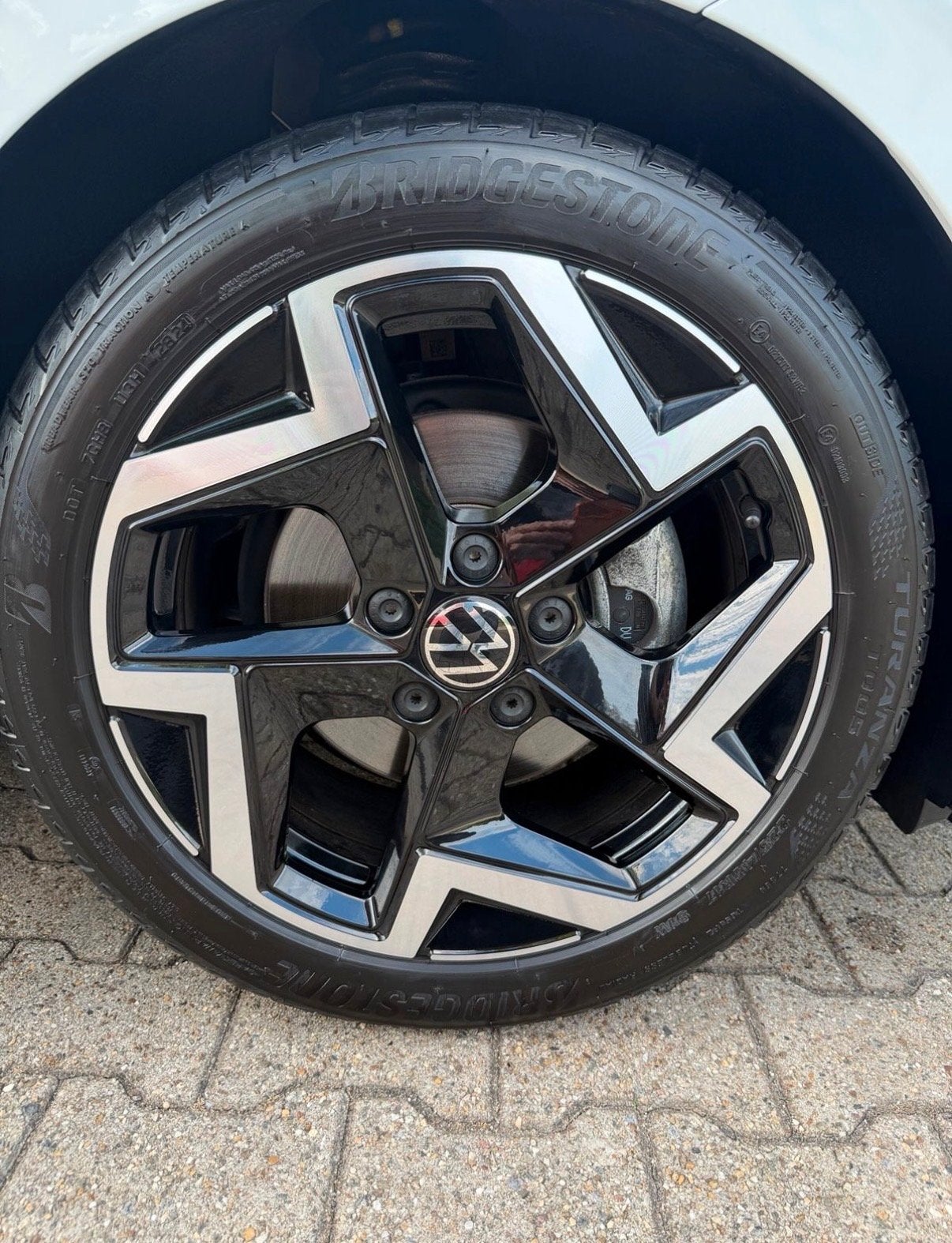 Golf 8.5 York velgen met Bridgestone banden, Ophalen, 18 inch, Gebruikt, Banden en Velgen