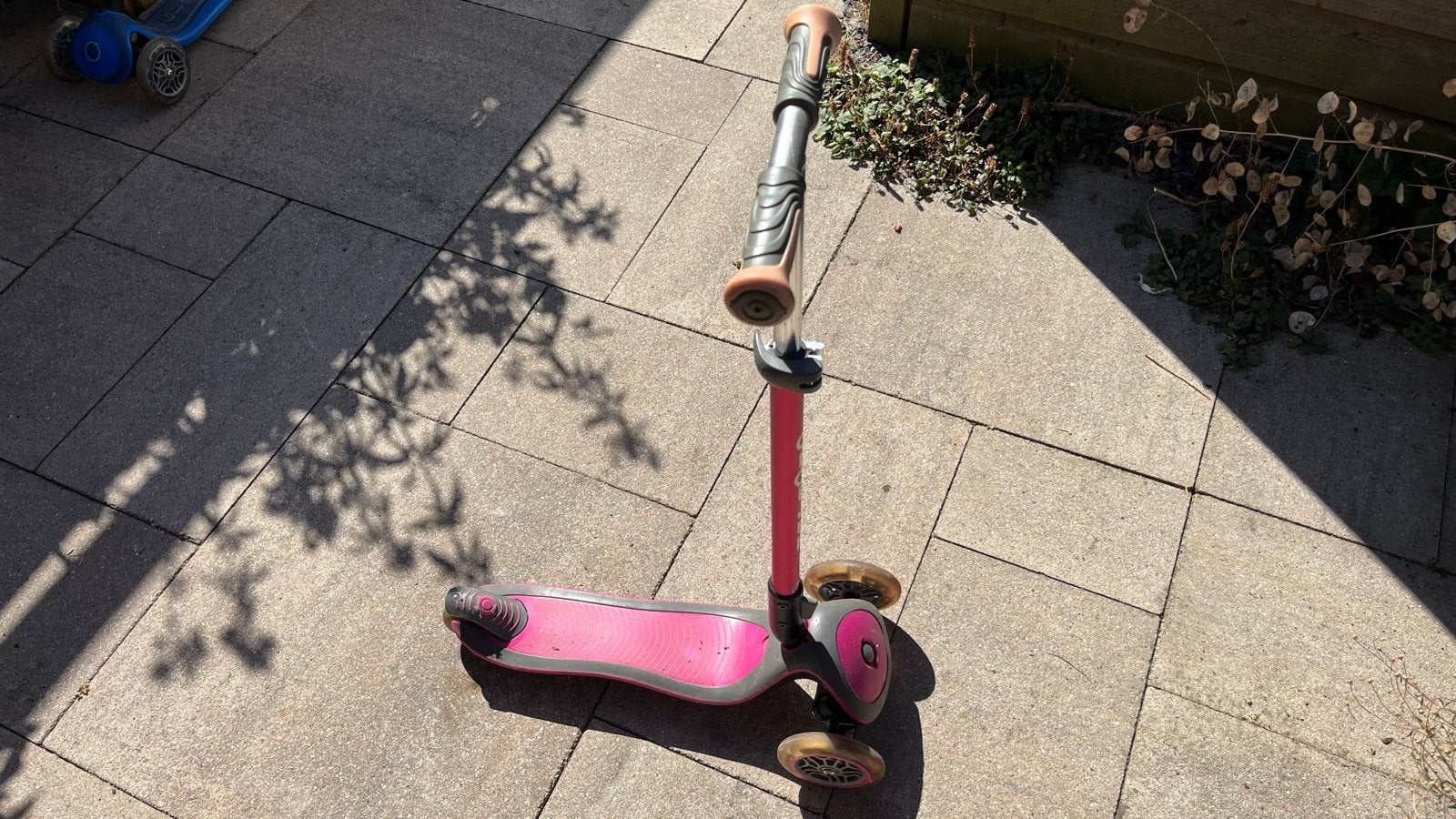 Roze kinderstep met 3 wielen - Gebruikt, Ophalen, Gebruikt, Gewone step