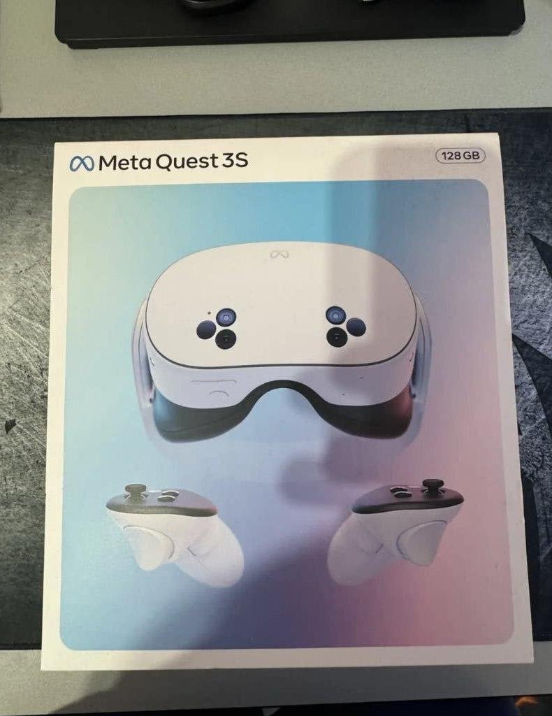 Meta Quest 3S 128GB – als nieuw – Garantie t/m 14-04-2028, Spelcomputers en Games, Ophalen of Verzenden, Zo goed als nieuw, VR-bril