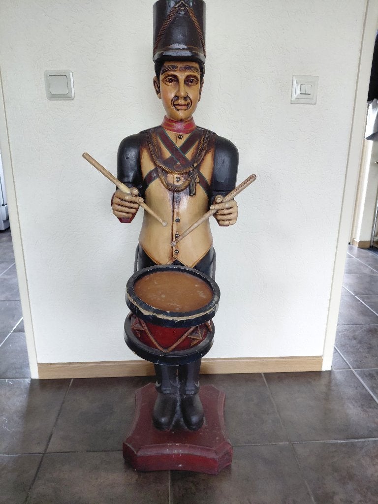 massieve tamboer pop, Antiek en Kunst, Ophalen