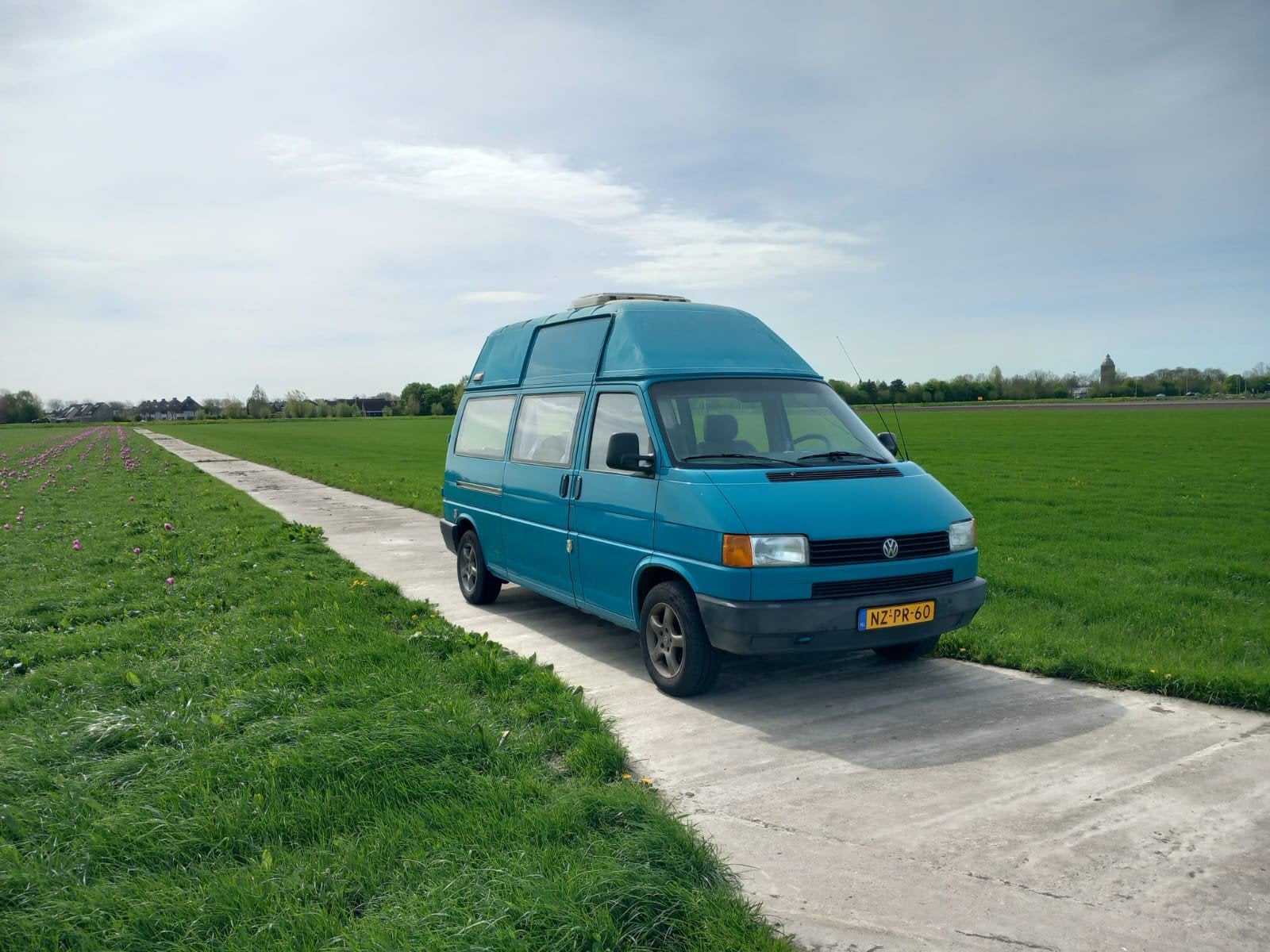 Volkswagen Transporter Kombi 1996 Groen, Auto's, Volkswagen, Origineel Nederlands, 2 stoelen, Transporter, 17 km/l