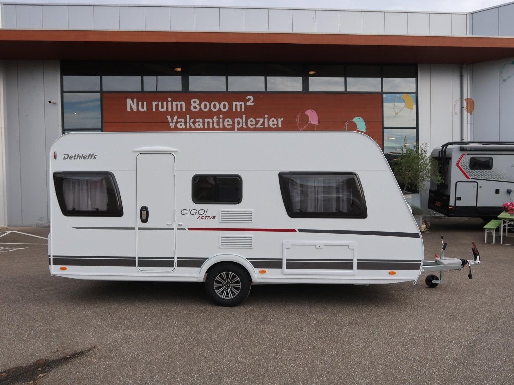 Dethleffs C'Go 475 EL !! ACTIVE ACTIEPAKKET !!, Caravans en Kamperen, Tot en met 3, Dethleffs, Schokbreker, 5 tot 6 meter