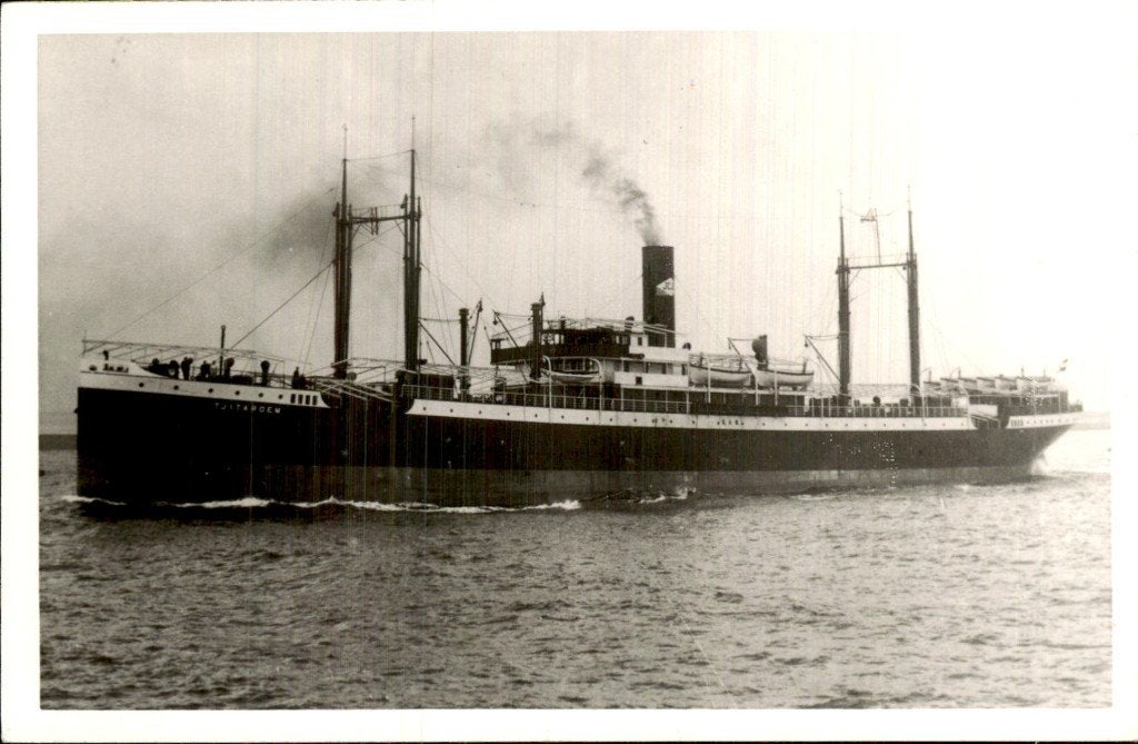 Schip - Tjitaroen, Ophalen of Verzenden, 1920 tot 1940, Gelopen, Noord-Brabant