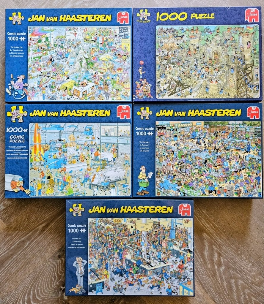 Jan van Haasteren Puzzels 1000, Ophalen of Verzenden, 500 t/m 1500 stukjes, Zo goed als nieuw, Legpuzzel