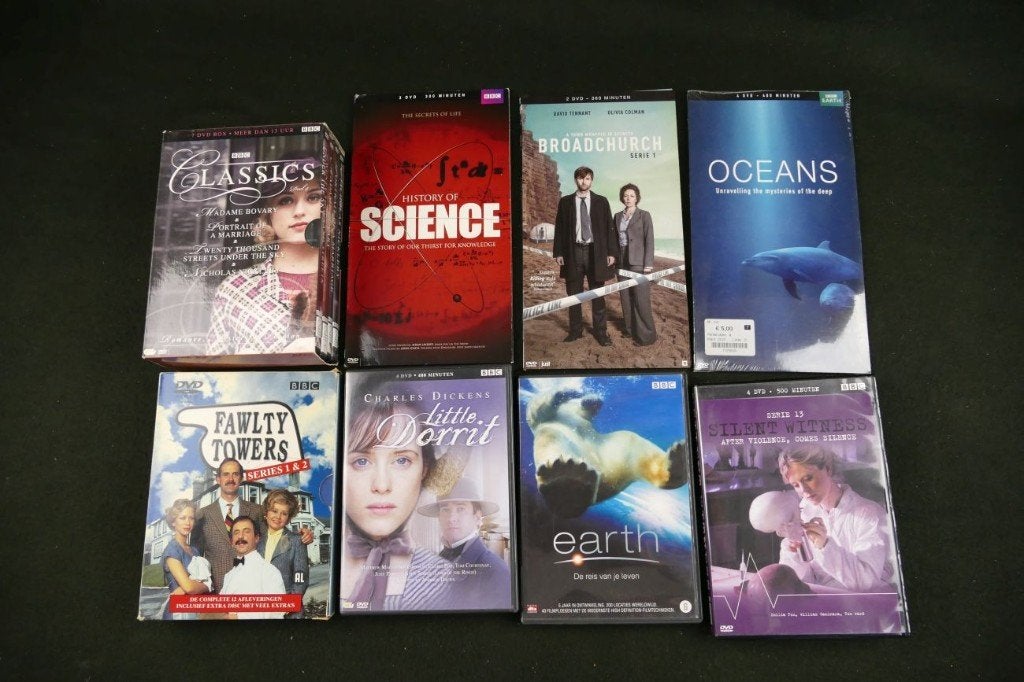 Set van 8 diverse dvd's van de BBC - 1996, Alle leeftijden, Ophalen of Verzenden, Gebruikt, Natuur