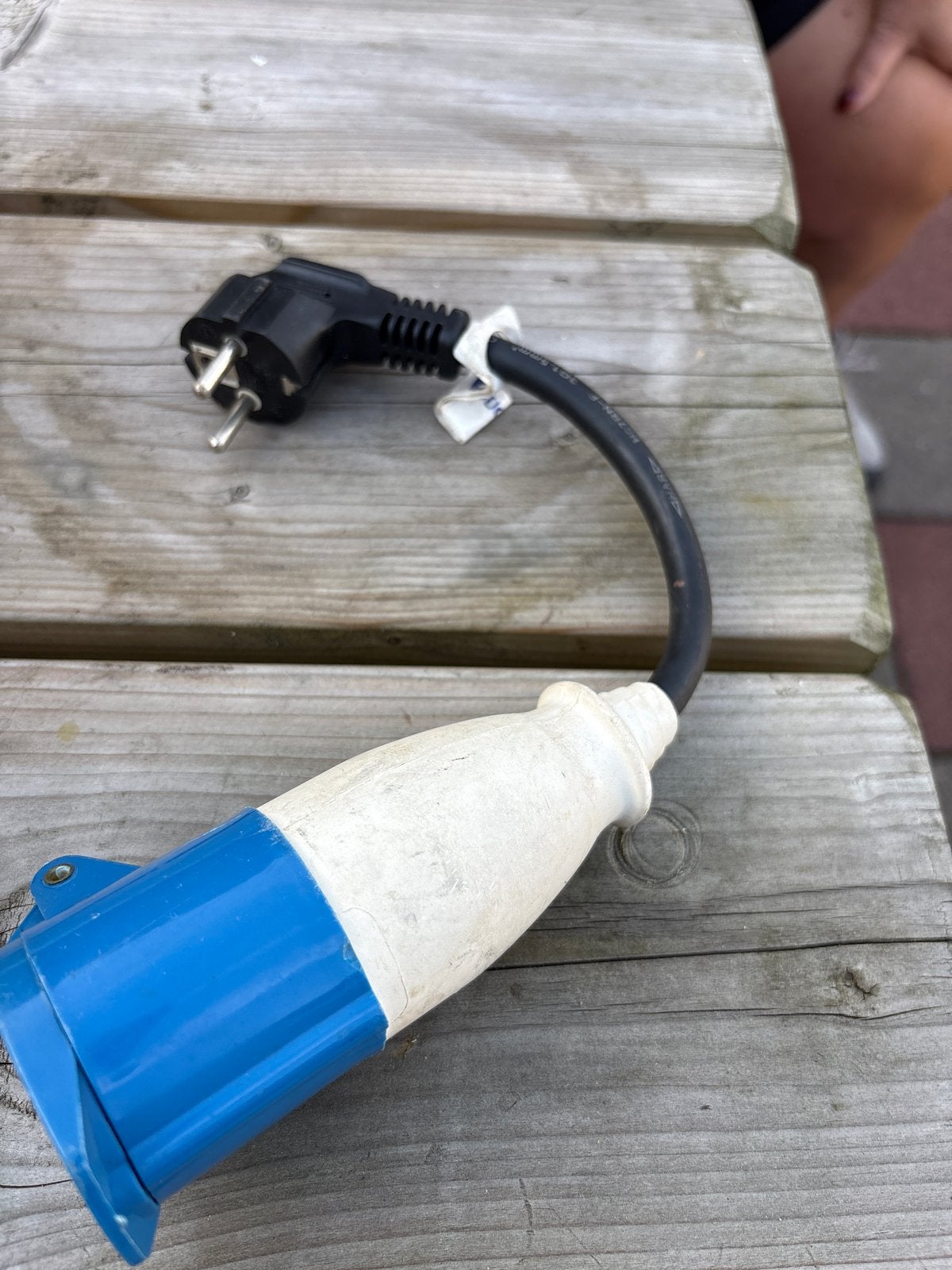 Camping CEE verloopstekker naar Schuko, Ophalen of Verzenden, Gebruikt