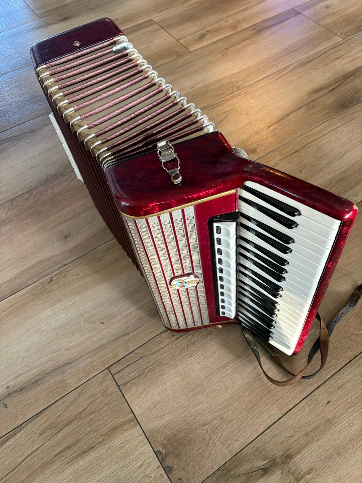 Weltmeister accordeon – vintage jaren 60/70 – met koffer, Ophalen, Gebruikt, Met koffer, Toetsaccordeon
