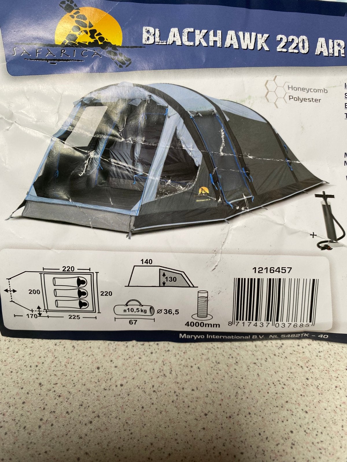 Blackhawk 220 air, Caravans en Kamperen, Ophalen, Tot en met 3