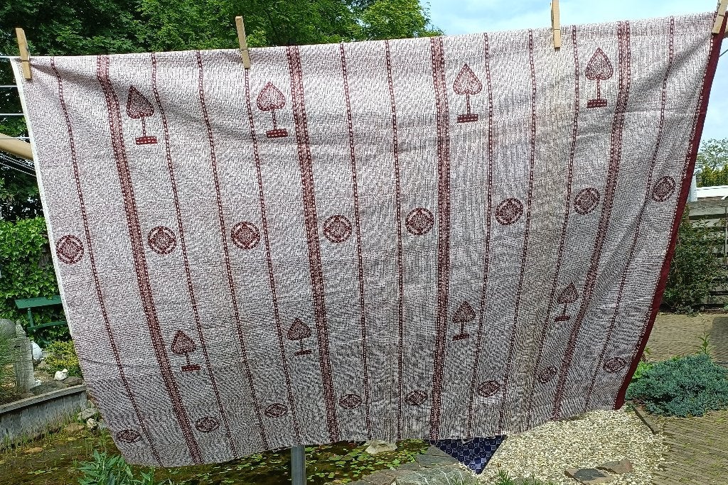 Origineel VLISCO stof Veritable Java Hollandais 115x89 (VS13, Overige kleuren, Nieuw, Ophalen of Verzenden, 30 tot 120 cm