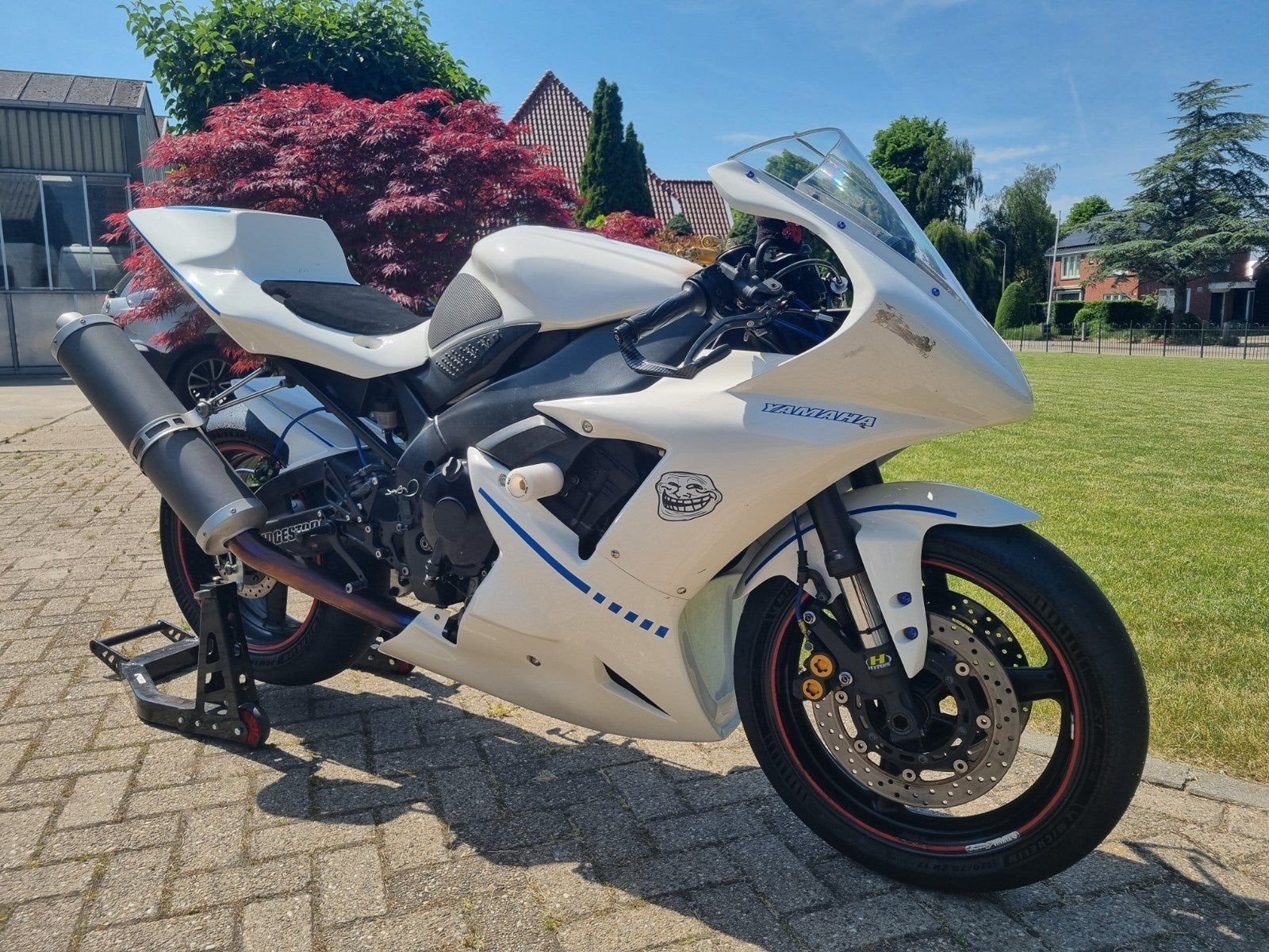 Yamaha R1 2003 Circuit/Straat Motor met Extra Kuipset, 4 cilinders, Super Sport, Particulier, Handgeschakeld