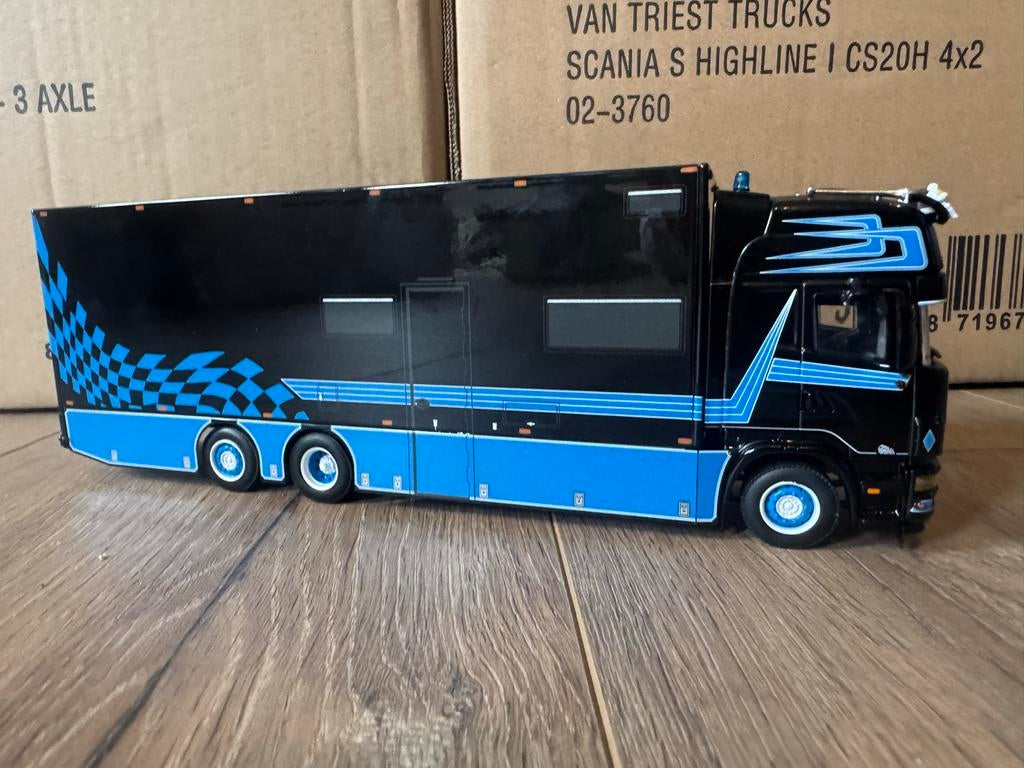 WSI model Sjaak Kentie Scania bakwagen 1:50, Ophalen of Verzenden, Nieuw, Bus of Vrachtwagen