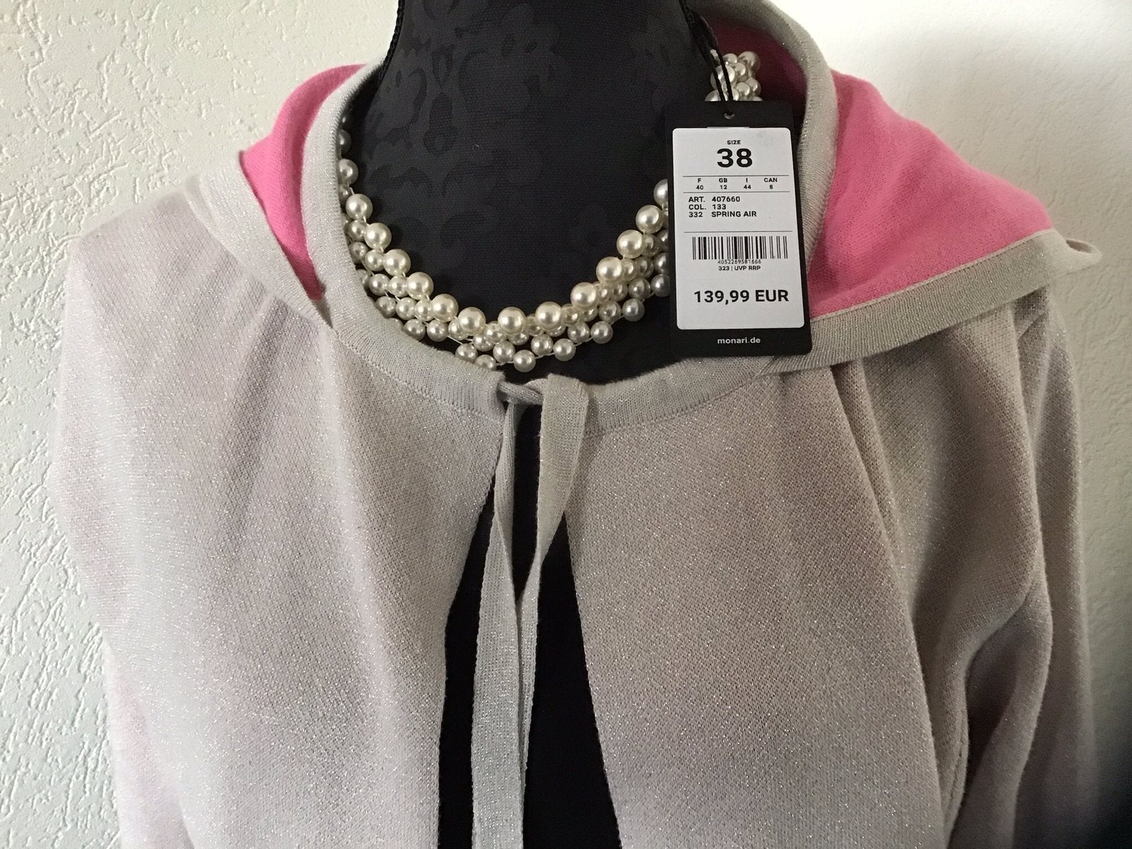 NIEUW VESTJE VAN MONARI MAAT 38, Ophalen of Verzenden, Nieuw, Maat 38/40 (M), Beige