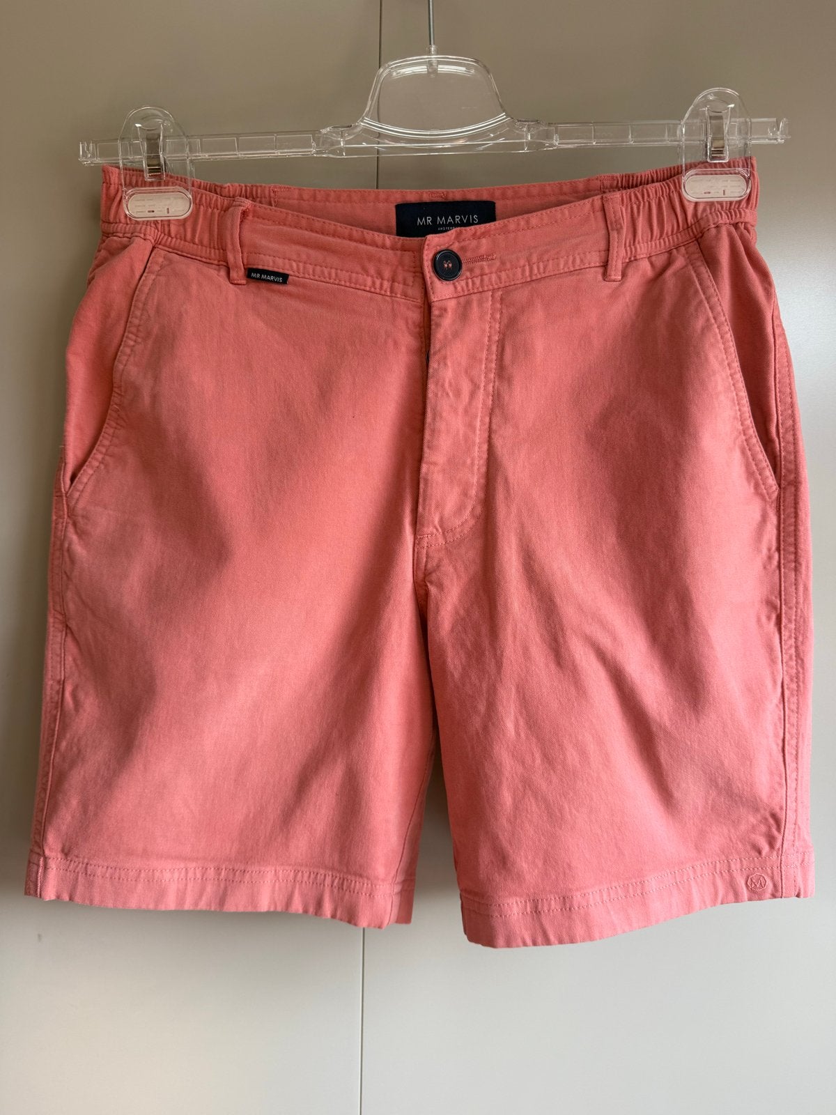 Mr Marvis korte broek - Koraalrood / peach - Maat S, Ophalen of Verzenden, Zo goed als nieuw, Maat 46 (S) of kleiner, Overige kleuren