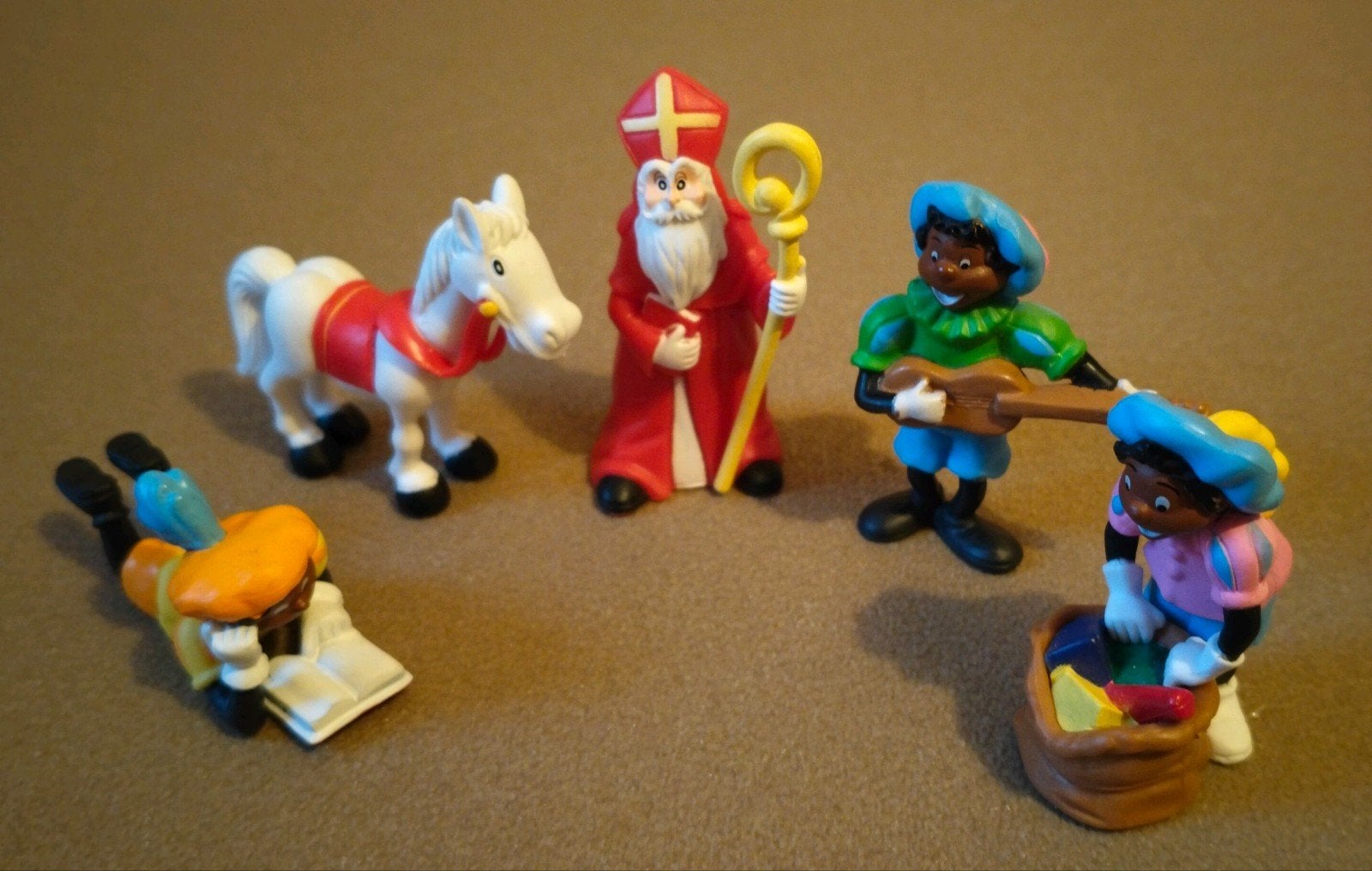 Vintage Blokker setje Sinterklaas,Amerigo en 3 pieten, Verzenden, Zo goed als nieuw
