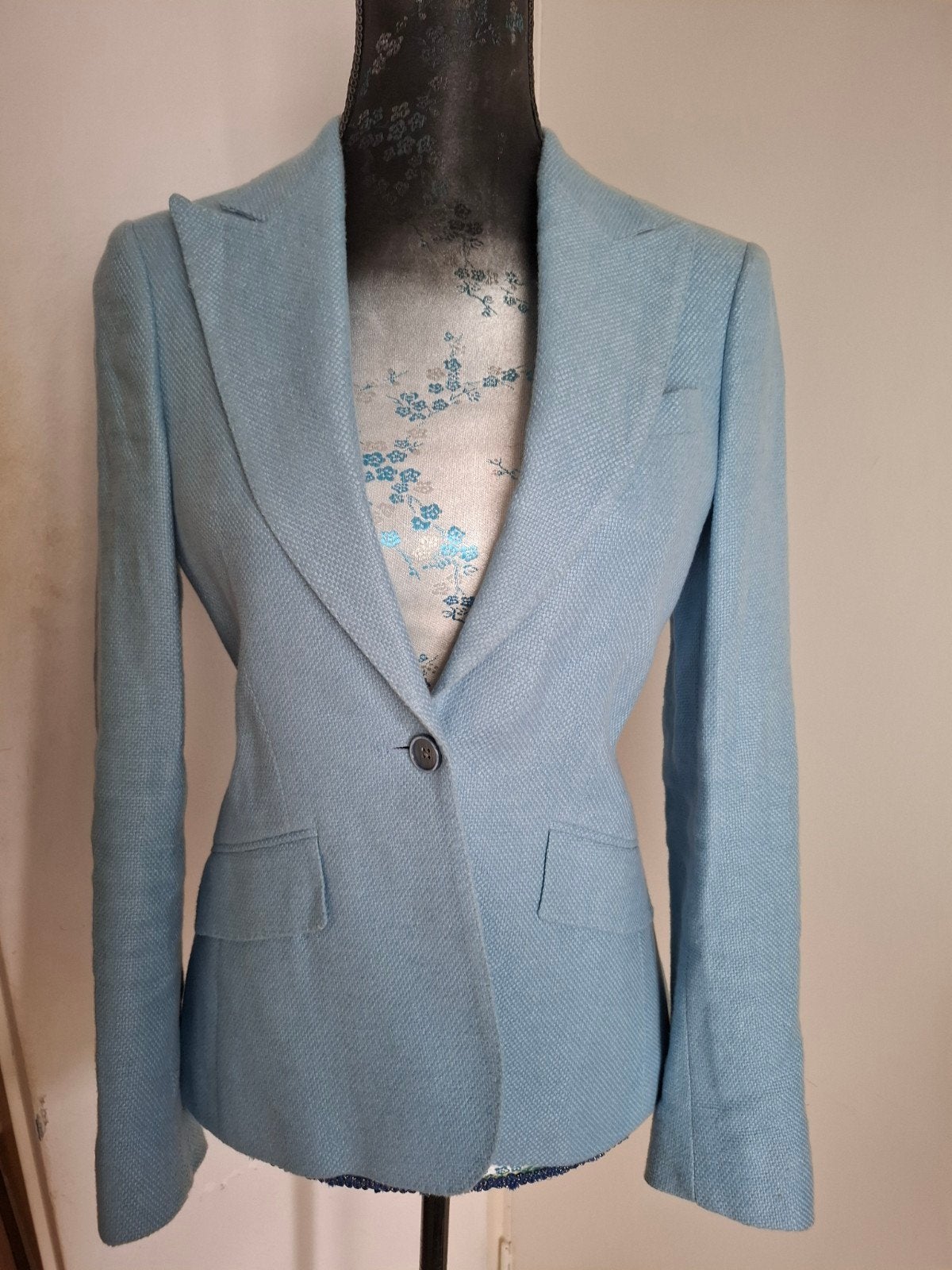 Prachtige lichtblauwe Cavallaro Napoli blazer - Maat 34, Kleding | Dames, Cavallaro, Zo goed als nieuw, Jasje, Maat 34 (XS) of kleiner