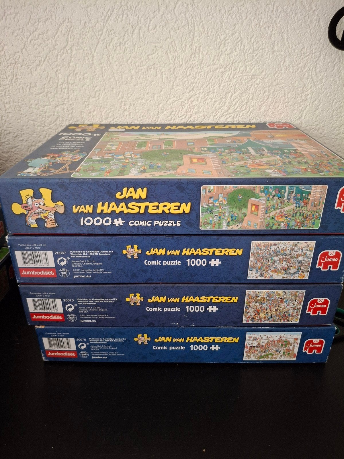 Puzzels van Jan van haasteren 7.50 per stuk., Ophalen of Verzenden, 500 t/m 1500 stukjes, Zo goed als nieuw