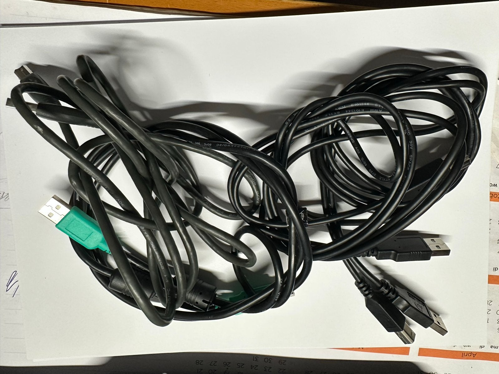 USB-printerkabels - Diverse lengtes (1.5m, 3m, 5m), Computers en Software, Pc- en Netwerkkabels, Ophalen of Verzenden, Gebruikt