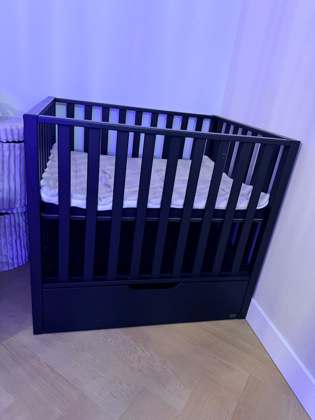 NU WEG - Babybox met la incl. Matras + boxkleed, Kinderen en Baby's, Ophalen, Gebruikt, Rechthoekig, In hoogte verstelbaar