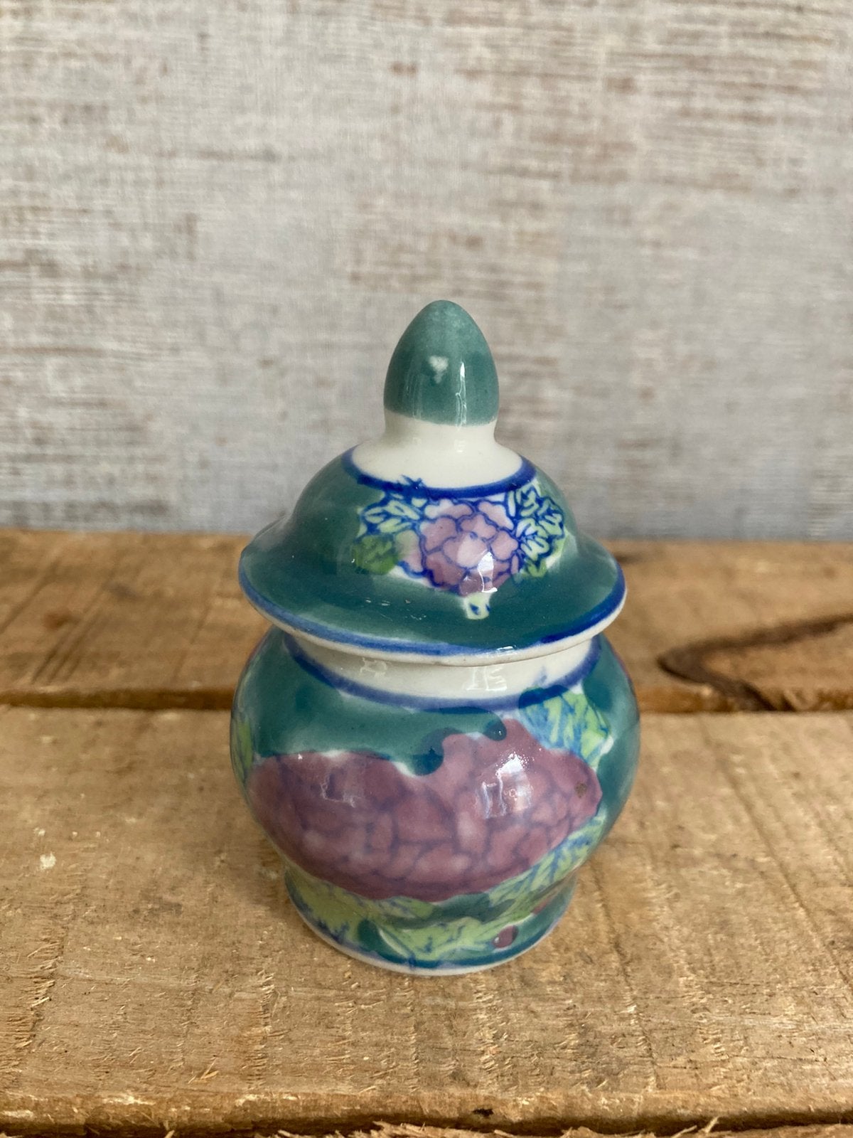 Vintage Chinees miniatuur potje/ vaasje met deksel, Antiek en Kunst, Antiek | Porselein, Ophalen of Verzenden