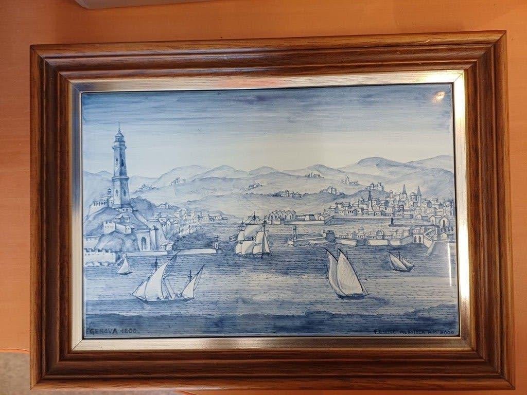 Ingelijst keramiek Fenice Albisola, Ophalen of Verzenden