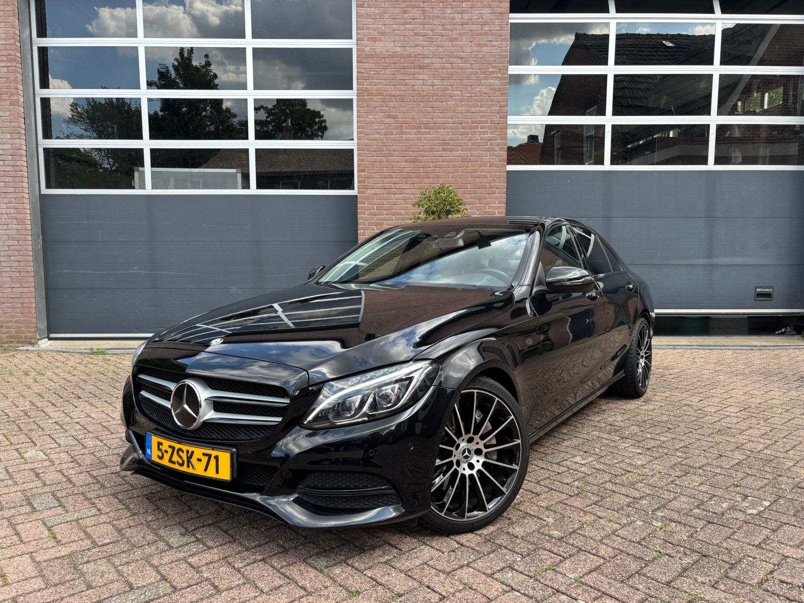 Mercedes-Benz C-Klasse C400 3.0 245KW 4MATIC Aut7 2015 Zwart, Auto's, 1800 kg, Bedrijf, Vierwielaandrijving, Sedan
