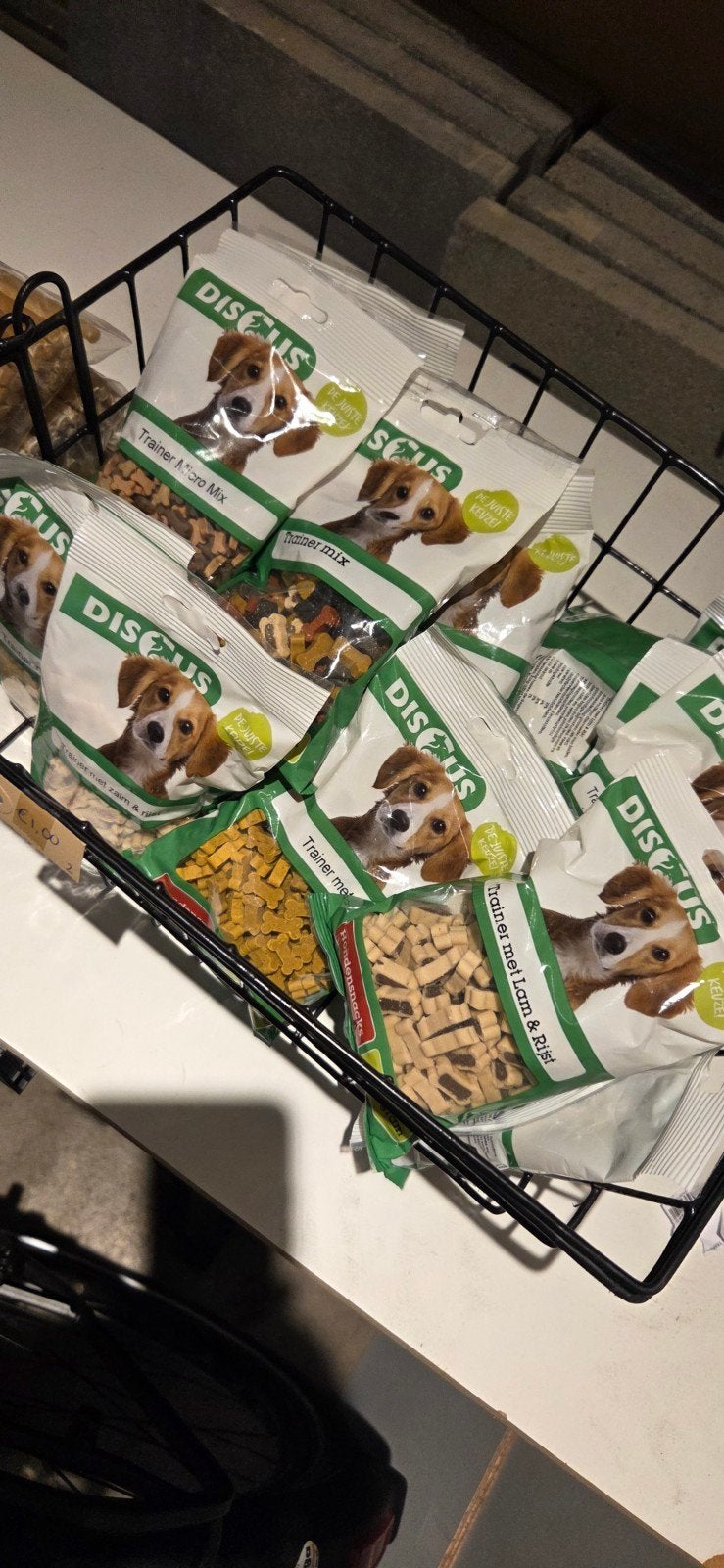 **Titel:** ACTIE: Discus Trainer Mix & Micromix Hondensnacks, Dieren en Toebehoren, Ophalen of Verzenden, Hond