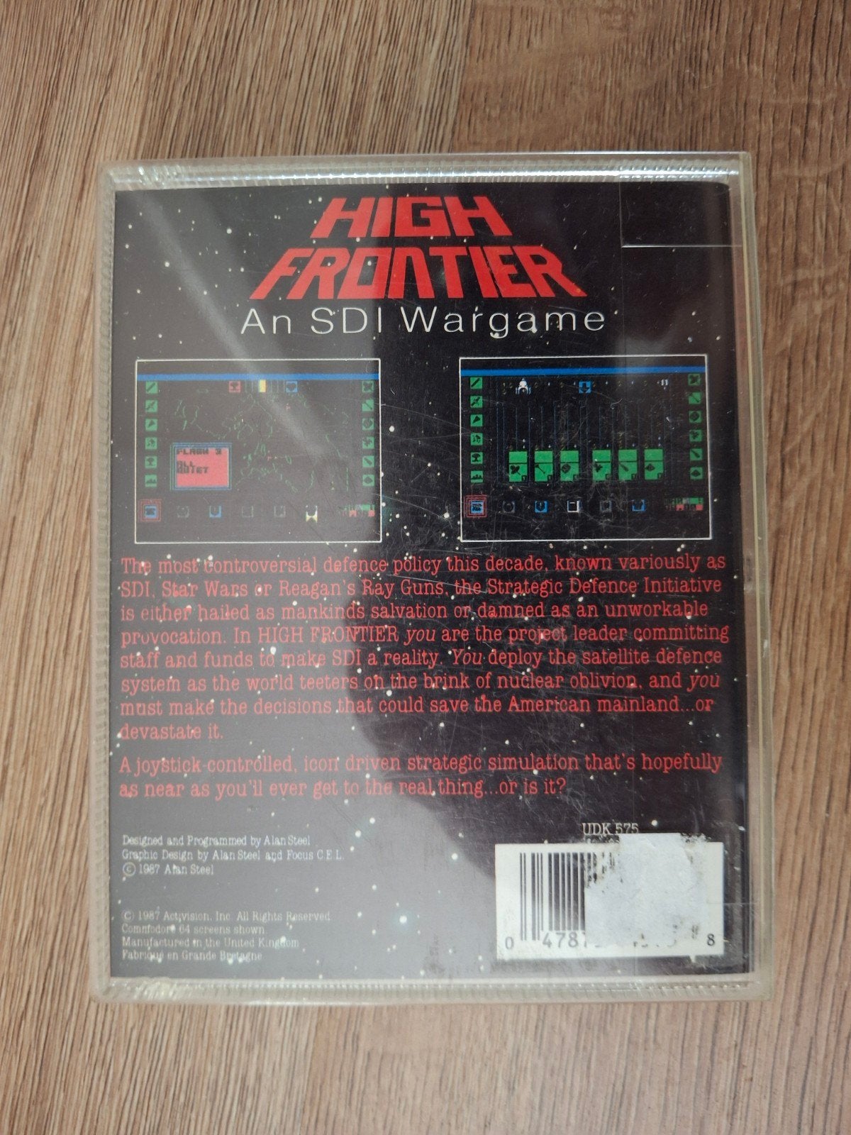 High Frontier: An SDI Wargame - Commodore 64 Cassette, Gebruikt, 1 speler, Ophalen of Verzenden, Strategie en Constructie