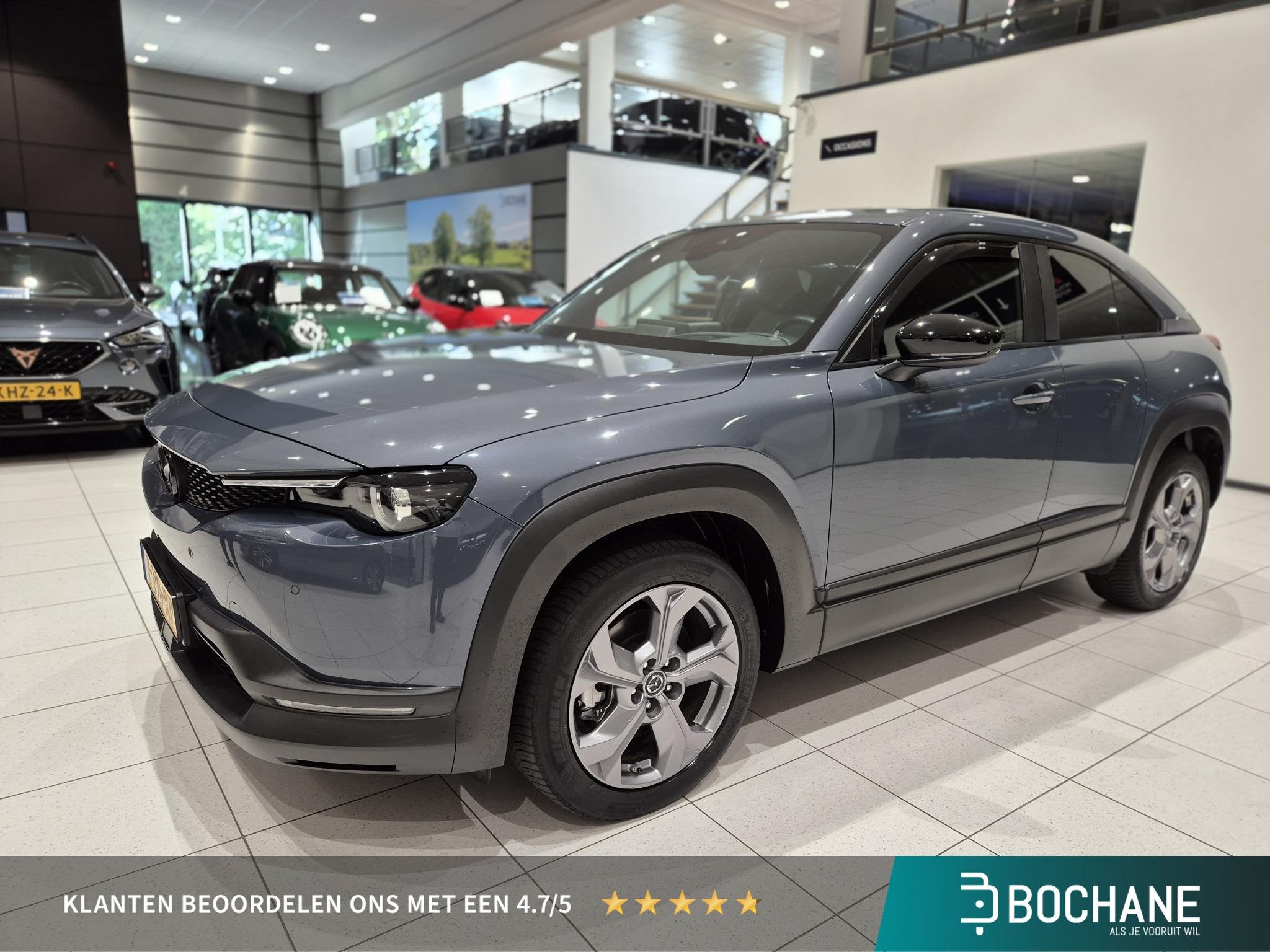 Mazda MX-30 e-SkyActiv 145 36 kWh | SOH 93,9% | Navigatie |, Auto's, Mazda, 145 pk, Stof, Gebruikt, Zwart