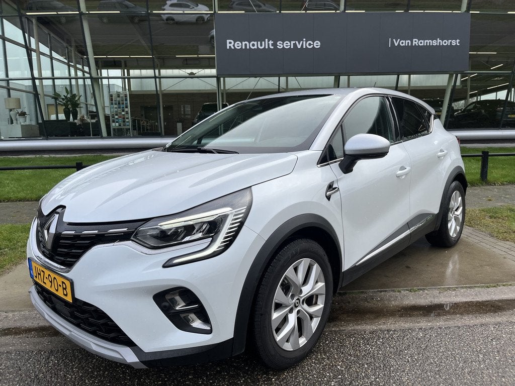 Renault Captur 1.6 E-Tech Hybrid 145 PK Intens / Apple Carpl, 12 maanden, Wit, Bedrijf, SUV of Terreinwagen