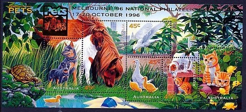 1996 Pets nr 2055 m indruk Melborne, Verzenden, Postfris