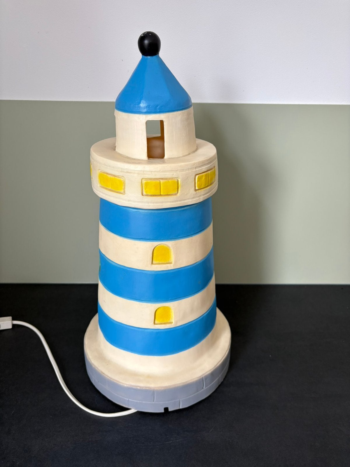 Heico vuurtorenlamp 47 cm, Verzenden, Zo goed als nieuw