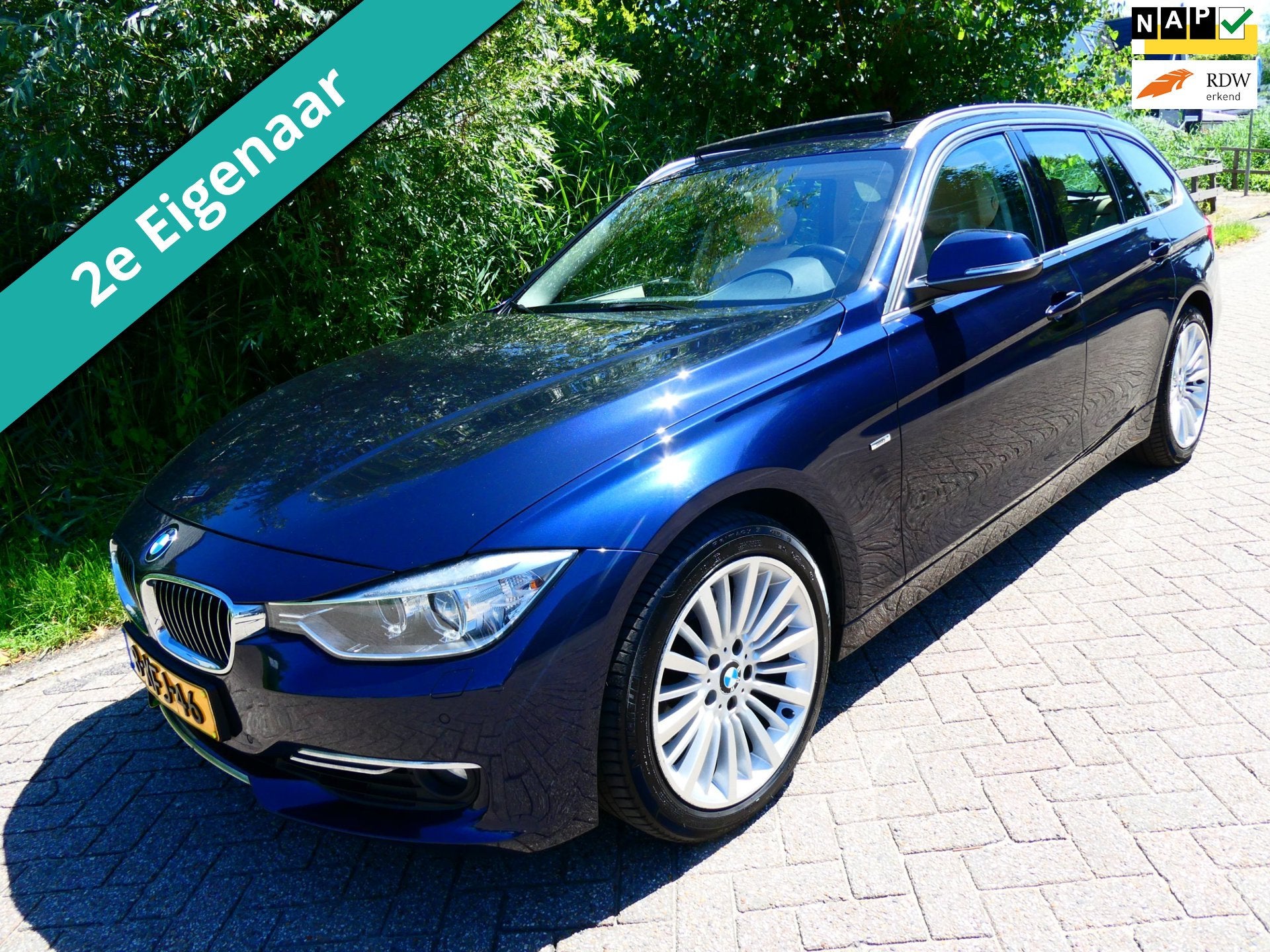 BMW 3-serie Touring 328i Automaat 245pk Keyless Leder Navi S, Automaat, Gebruikt, Beige, 4 cilinders
