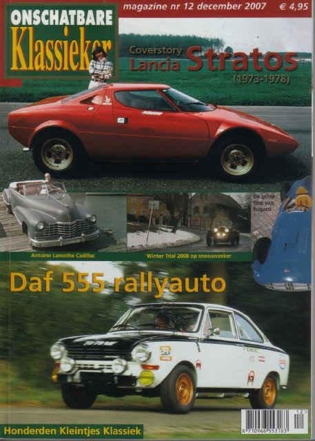 OK 12 2007 : Lancia Stratos - Daf 555 - Jaguar MK5 - Bugatti, Ophalen of Verzenden, Gelezen, Algemeen