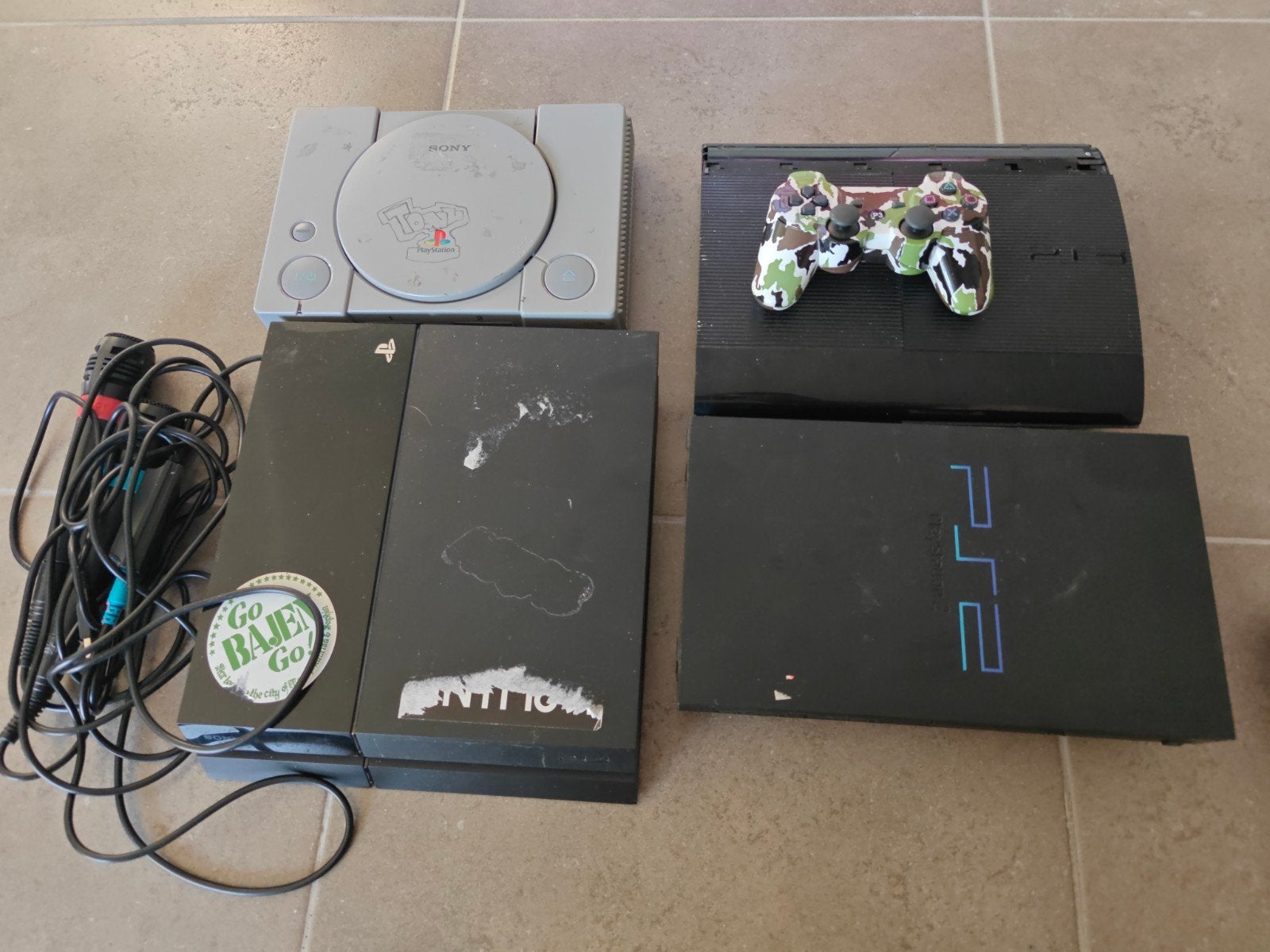 PlayStation bundel: PS1, PS2, PS3, PS4 met accessoires, Spelcomputers en Games, Spelcomputers | Sony PlayStation 3, Ophalen of Verzenden