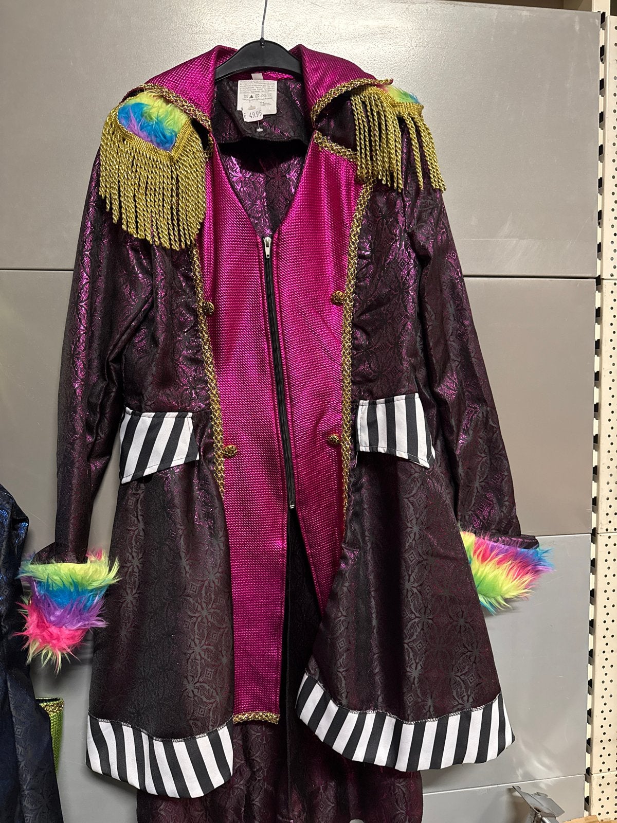Carnavalsjas mad hatter maat 40/42 nieuw, Carnaval, Maat 42/44 (L), Nieuw, Ophalen of Verzenden